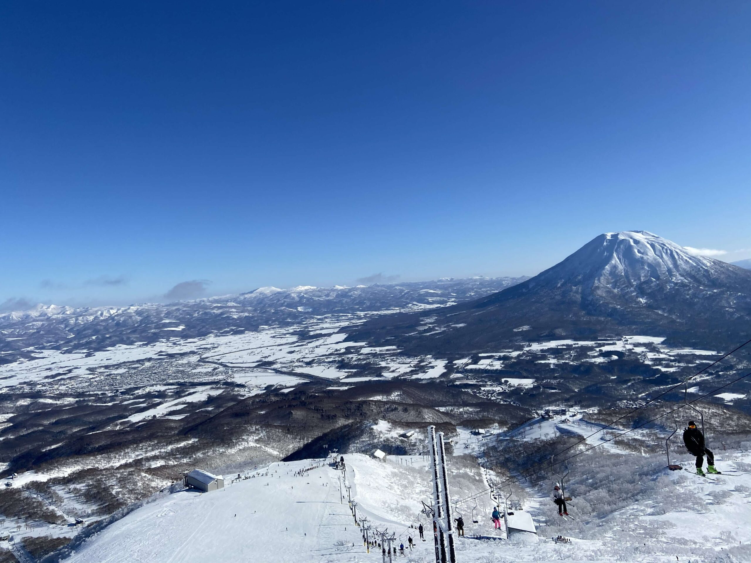 Niseko 二世古雪道與纜車,遠眺羊蹄山
