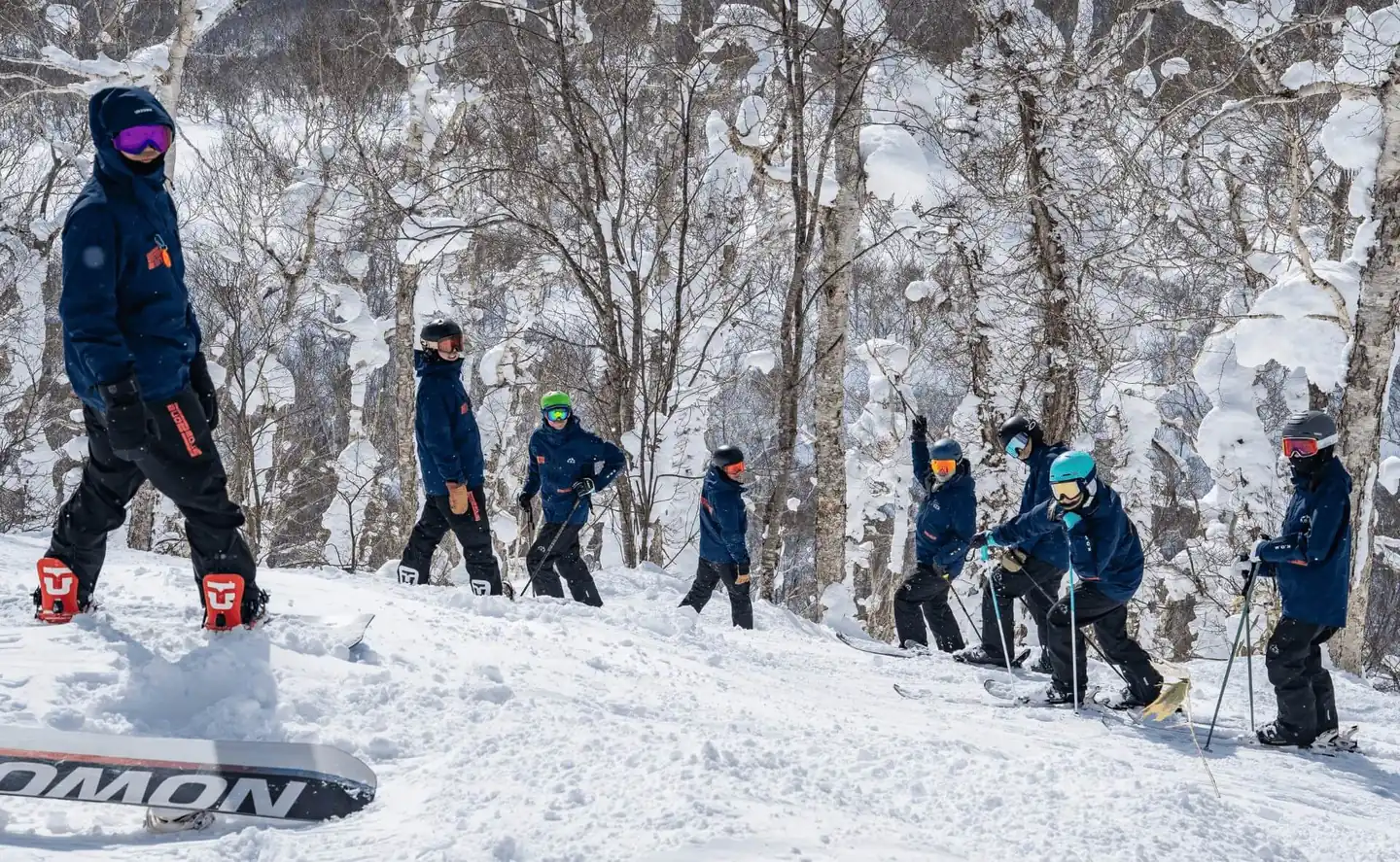 SnowZone coaching team in Hokkaido